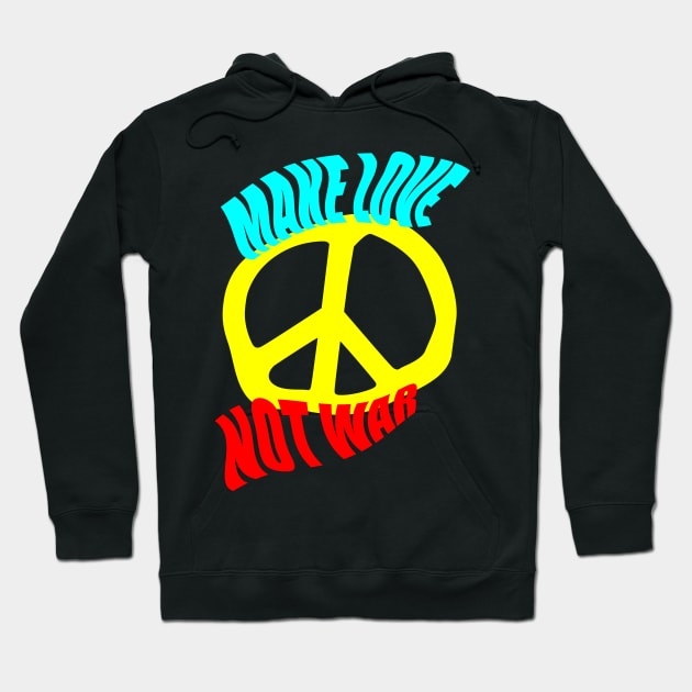 Make Love Not War Hoodie by YellowSplash